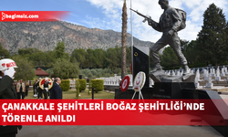 18 Mart Şehitler Günü nedeniyle Boğaz Şehitliği’nde tören düzenlendi