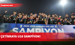 Asbuzu U16 Ligi şampiyonu Çetinkaya