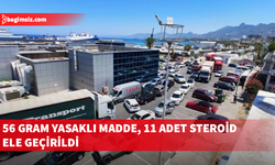 Girne Turizm Limanı'nda yüklü miktarda yasaklı madde ve steroid ele geçirildi