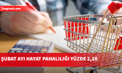 Şubat ayı hayat pahalılığı yüzde 2,16 olarak açıklandı