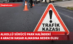 Lefkoşa'da alkollü sürücü park halindeki araca çarparak zincirleme kazaya yol açtı