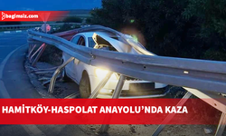 Hamitköy-Haspolat Anayolu’nda korkutan kaza...