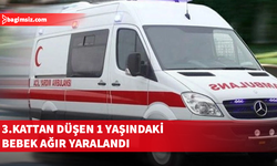 Boğazköy’de 3. kattaki evin balkonundan düşen 1 yaşındaki Öznur bebek ağır yaralandı…