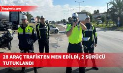 Polisin kontrol ettiği 2 bin 59 sürücüden 353’ü rapor edildi