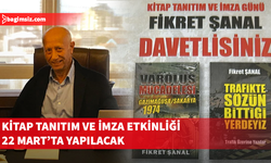 Fikret Şanal’ın iki kitabı için tanıtım ve imza etkinliği yapılacak