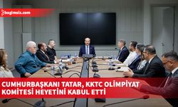 Cumhurbaşkanı Tatar, KKTC Olimpiyat Komitesi heyetini kabul etti