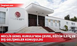 Meclis Genel Kurulu'nda çevre, eğitim ile iç ve dış gelişmeler konuşuldu