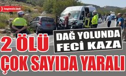 Dağ Yolunda feci kaza: 2 ölü, çok sayıda yaralı....