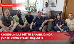 KTOEÖS, Milli Eğitim Bakanlığında şok oturma eylemi başlattı