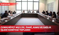Cumhuriyet Meclisi, İdari, Kamu ve Sağlık İşleri Komitesi toplandı