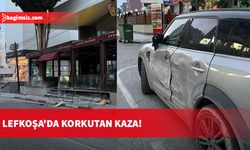 Lefkoşa'da korkutan kaza!