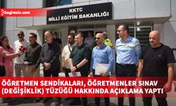 İki öğretmen sendikası, Öğretmenler Sınav (Değişiklik) Tüzüğü hakkında basın açıklaması yaptı