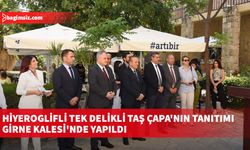 Hiyeroglifli Tek Delikli Taş Çapa'nın tanıtımı Girne Kalesi'nde yapıldı