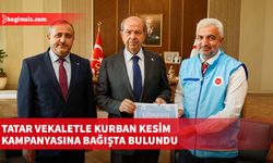 Tatar vekaletle kurban kesim kampanyasına bağışta bulundu