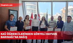 KAÜ öğrencilerinden Gönyeli Hayvan Barınağı'na bağış