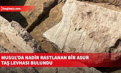 Musul'da nadir rastlanan bir Asur taş levhası bulundu