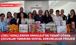 Liseli gençlerden Onkoloji’de tedavi gören çocuklar yararına sosyal sorumluluk projesi