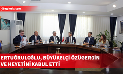 Dışişleri Bakanı Ertuğruloğlu, Özügergin ve heyetini kabul etti