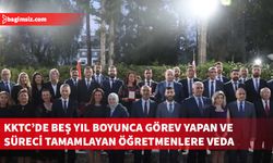 Ortak Kültür Komisyonu aracılığıyla KKTC’de görev süresini tamamlayan öğretmenlere veda