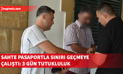 Lefkoşa sınır kapısında sahte pasaportla yakalandı