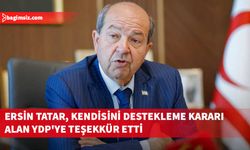 Tatar'dan Cumhurbaşkanlığı seçiminde kendisini destekleme kararı alan YDP'ye teşekkür...