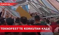 Teknofest’te korkutan kaza İskele düştü