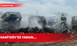 Hamitköy'de yangın çıktı, itfaiye ekiplerinin müdahalesi sürüyor