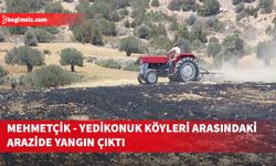 Mehmetçik yakınlarında arazi yangını