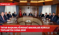 Tatar başkanlığındaki Bakanlar Kurulu toplantısı sona erdi