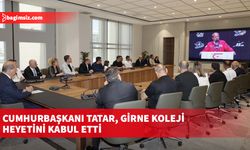Cumhurbaşkanı Tatar, Girne Koleji heyetini kabul etti