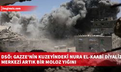 DSÖ: Gazze'nin kuzeyindeki Nura el-Kaabi Diyaliz Merkezi artık bir moloz yığını