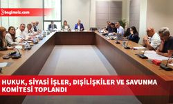 Hukuk, Siyasi İşler, Dışilişkiler ve Savunma Komitesi toplandı
