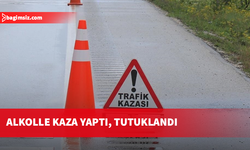 Kaza yapan alkollü sürücü yaralandı, tedavisinin ardından tutuklandı