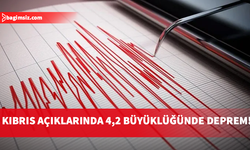 Kıbrıs açıklarında 4,2 büyüklüğünde deprem!