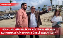 Girne Belediyesi ve İnşaat Mühendisleri Odası’ndan Girne Kalesi mevkiinde inceleme