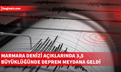 Marmara Denizi'nde 3,5 büyüklüğünde deprem