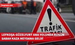 Lefkoşa-Güzelyurt ana yolunda kaza
