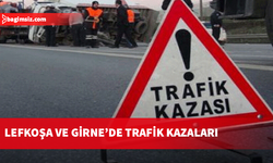 Lefkoşa ve Girne’de trafik kazaları: 4 yaralı