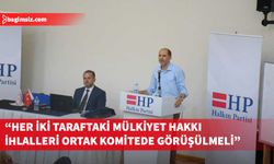 Özersay, Kıbrıs’ın kuzey ve güneyindeki mülkiyet hakkı ihlallerinin ortak komitede görüşülmesi gerektiğini vurguladı