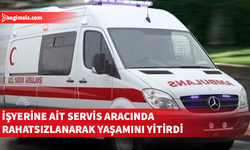 Servis aracında aniden rahatlanan 46 yaşındaki Rajesh Kumar hayatını kaybetti