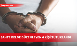 Sahte belge düzenleme ve tedavüle sürmekten dört kişi tutuklandı