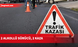 Girne ve Alevkayası’nda alkollü sürücüler kazaya neden oldu