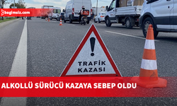 Lefkoşa'da alkollü sürücü kazaya sebebiyet verdi