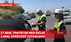 Trafik denetimlerinde 330 araç sürücüsü rapor edildi