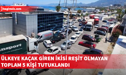 KKTC’ye tır dorsesinde kaçak giren 5 kişi tutuklandı