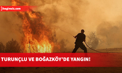 Turunçlu ve Boğazköy’de yangın