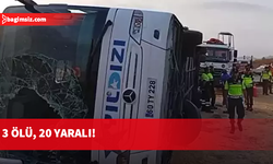 Kuzey Marmara Otoyolu'nda yolcu otobüsü devrildi
