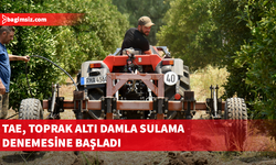 TEA yüzey altı damla sulama sisteminin avantajlarını ülke koşullarında görmek için deneme parseli kuruyor