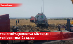 Devrilen akaryakıt yüklü tanker kaldırıldı, yol yeniden trafiğe açıldı