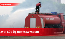 Dün çıkan üç yangın zarara neden oldu